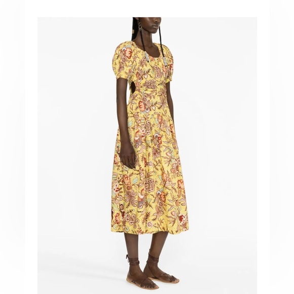 Ulla Johnson Floral Yellow Dress - Picture 5 of 6